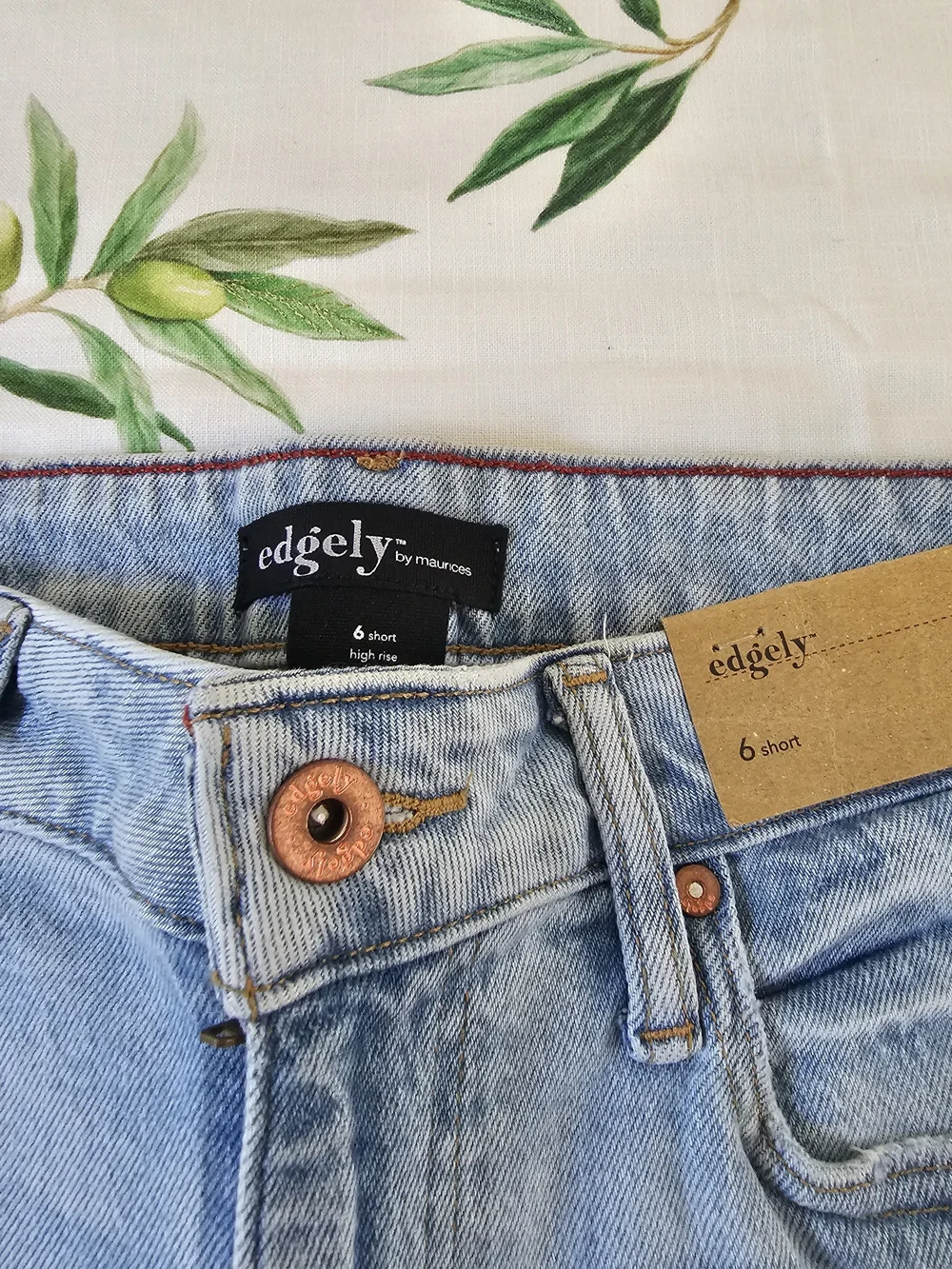 edgley NWT Light Blue Distressed Women’s Wide-Leg Jeans
